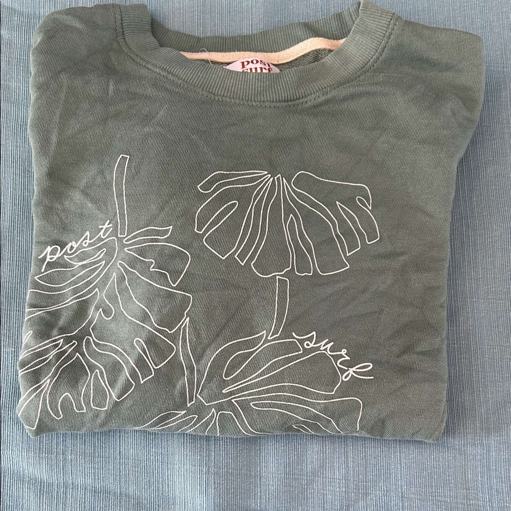 Olive Green Sweatshirt - Picture 2 of 3